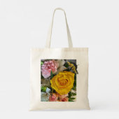 Tote Bag Message rose jaune (Dos)