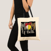 Tote Bag Messy Bun Maman Des Deux Baseball Softball Maman (Devant (produit))
