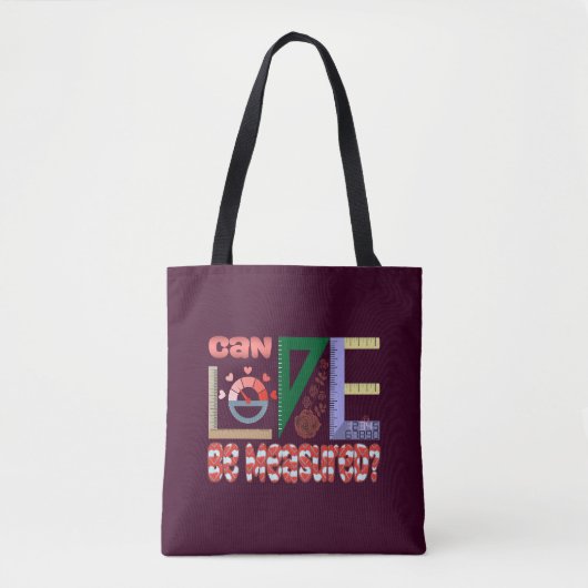 Tote Bag Mesures de l'amour (Devant)