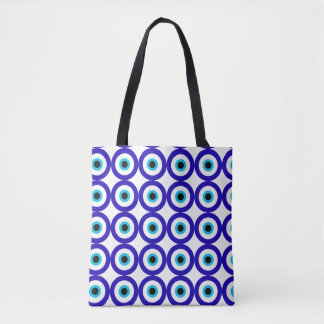 Tote Bag met All-Over Beschermend Oogpatroon