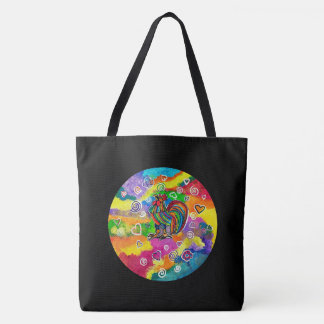 Tote Bag met verliefde haan
