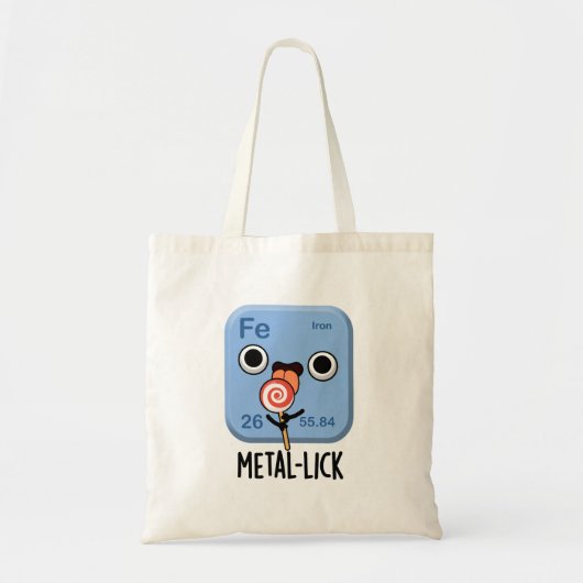 Tote Bag Métal lécher Chimie drôle Pun métallique (Devant)