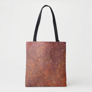 Tote Bag métal rustique : surface texturée.