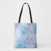 Tote Bag Metatron’s Cube Sacred Geometry (Devant)