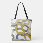 Tote Bag Métro moderne Monogramme Gold Grey (Dos)