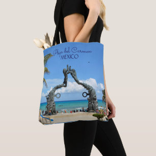 Tote Bag Mexico Beach Playa del Carmen Souvenir Photo