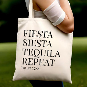 Tote Bag Mexique Mariage Bienvenue Fiesta Beach Bachelorett