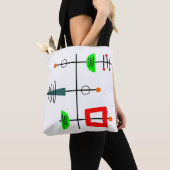 Tote Bag Mi-siècle moderne mobile (De près)
