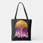Tote Bag Miami au coucher du soleil (Dos)