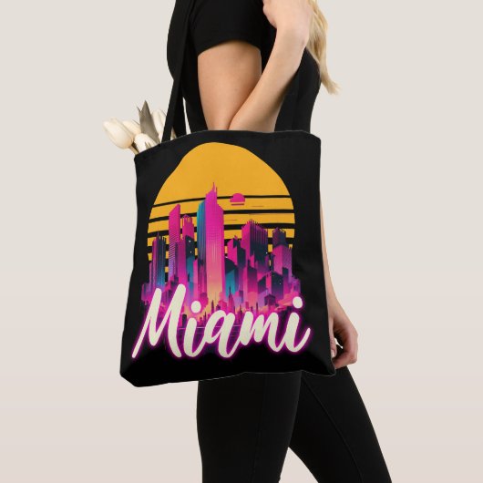Tote Bag Miami au coucher du soleil (De près)