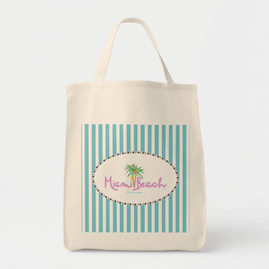 Tote Bag Miami Beach Pam's (Devant)