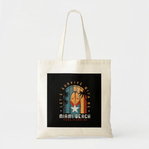 Tote Bag miami beach rétro vintage