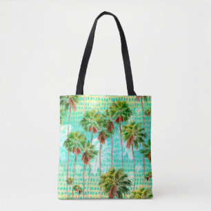 Tote Bag Miami Palms : Aquarelle Tropicale sans couture
