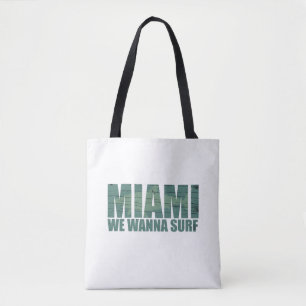 Tote Bag Miami ville Floride bleu