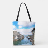 Tote Bag Michigan Fish Town Painting (Dos)