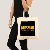 Tote Bag Michigan Lutte Freestyle Wrestler MI The Wolve (Devant (produit))