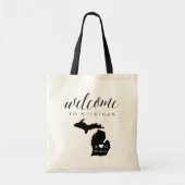 Tote Bag Michigan State Silhouette Mariage Bienvenue Fourre (Devant)