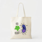 Tote Bag Microbes viraux (Devant)