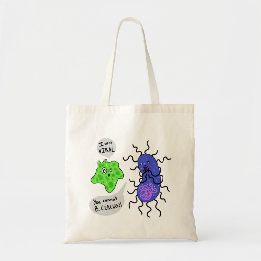 Tote Bag Microbes viraux (Devant)