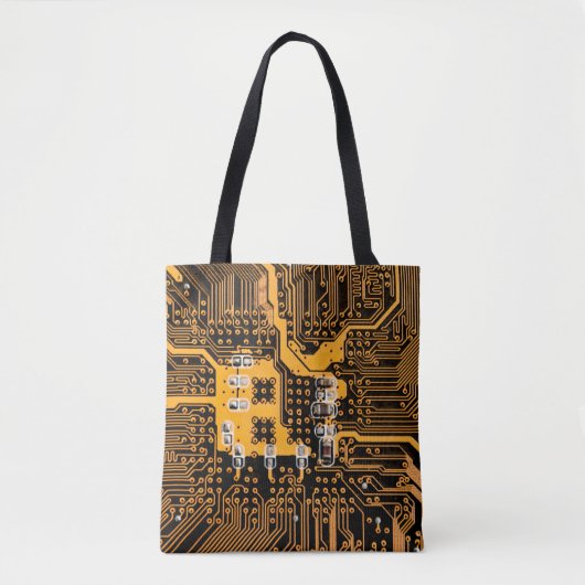 Tote Bag Microschéma texture illustration puce, micro, back (Devant)