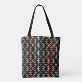 Tote Bag Mid Century Modern Starburst Pattern (Dos)