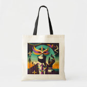 Tote Bag Mid Century Retro 60s Mardi Gras The Smoking Man (Devant)