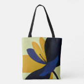 Tote Bag Midnight Bloom – Graphisme Floral Moderne Audacieu (Dos)