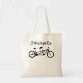Tote Bag Mieux Ensemble Tandem Cyclisme (Devant)