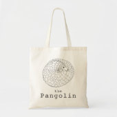 Tote Bag Mignon Art d'Animal Pangolin (Devant)