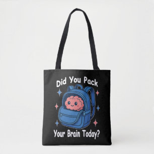 Tote Bag Mignon « Avez-vous emballé votre cerveau aujourd'h