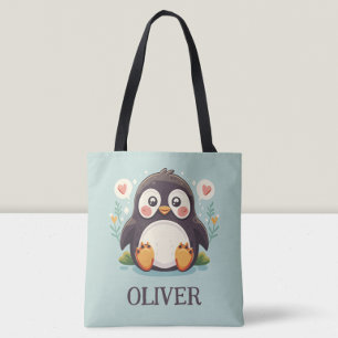 Tote Bag Mignon bébé manchot de dessin animé