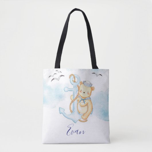 Tote Bag Mignon bébé ours marin  (Devant)