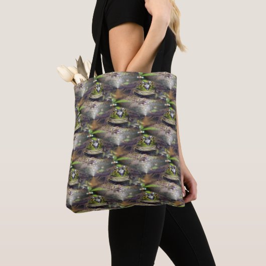 Tote Bag Mignon Bullfrog animal Motif nature (De près)