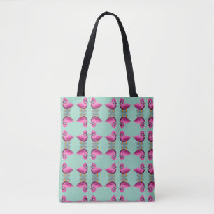 Tote Bag Mignon Canard Rose Kawaii & Art pour la Nurserie a