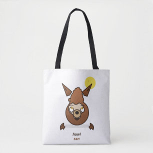 Tote Bag Mignon cri de saison dessin animé loup-garou Hallo