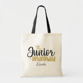 Tote Bag mignon Demoiselle d'honneur Junior ajouter nom Mar (Devant)