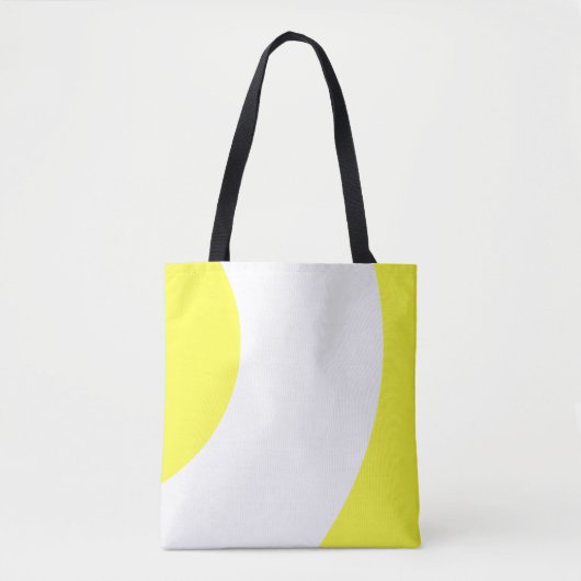 Tote Bag Mignon Jaune et Blanc (Devant)