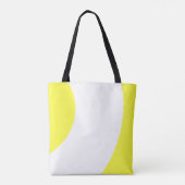 Tote Bag Mignon Jaune et Blanc (Dos)