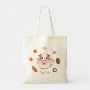 Tote Bag Mignon Mug en Mochi Café Assortiment de pain et de