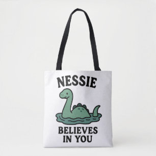 Tote Bag Mignon Nessie Monstre du Loch Ness Croit En Vous