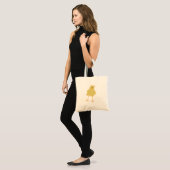 Tote Bag Mignon poussin jaune duveteux bébé (Devant (modèle))