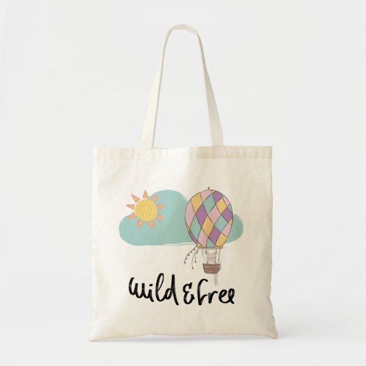 Tote Bag mignon souris fourre-tout bébé en ballon Wild et g (Devant)