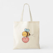 Tote Bag Mignonne Bee My Valentine Valentines Jour Pun (Dos)