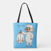 Tote Bag Mignonne brebis avec blouson (Dos)