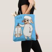 Tote Bag Mignonne brebis avec blouson (De près)