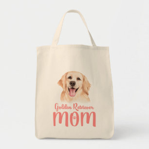 Tote Bag Mignonne Chien Chien Maman Aquarelle Aquarelle Gol
