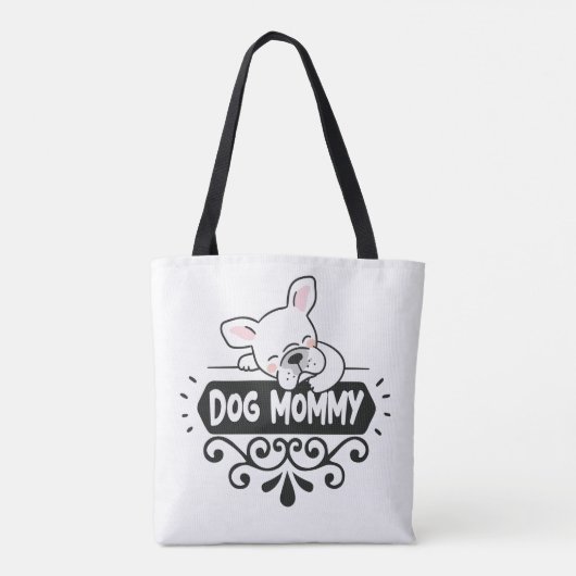Tote Bag Mignonne chien maman amoureux des animaux de compa (Dos)