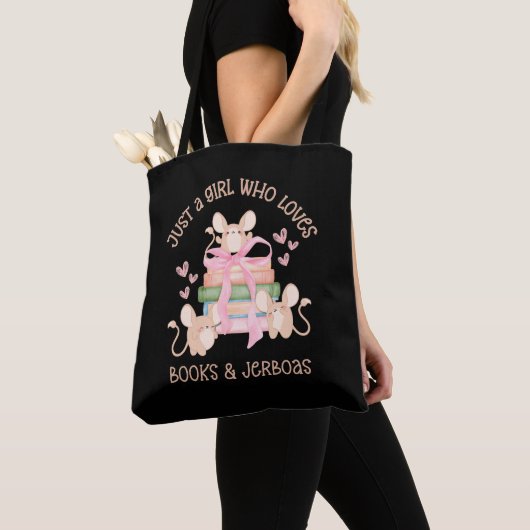 Tote Bag Mignonne Coquette JUSTE UNE FILLE QUI AIME LE JERB (De près)