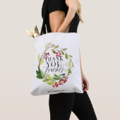 Tote Bag mignonne couronnes florales professeur élégant (De près)