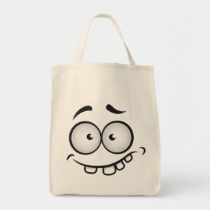 Tote Bag Mignonne drôle visage souriant riant tendance mode